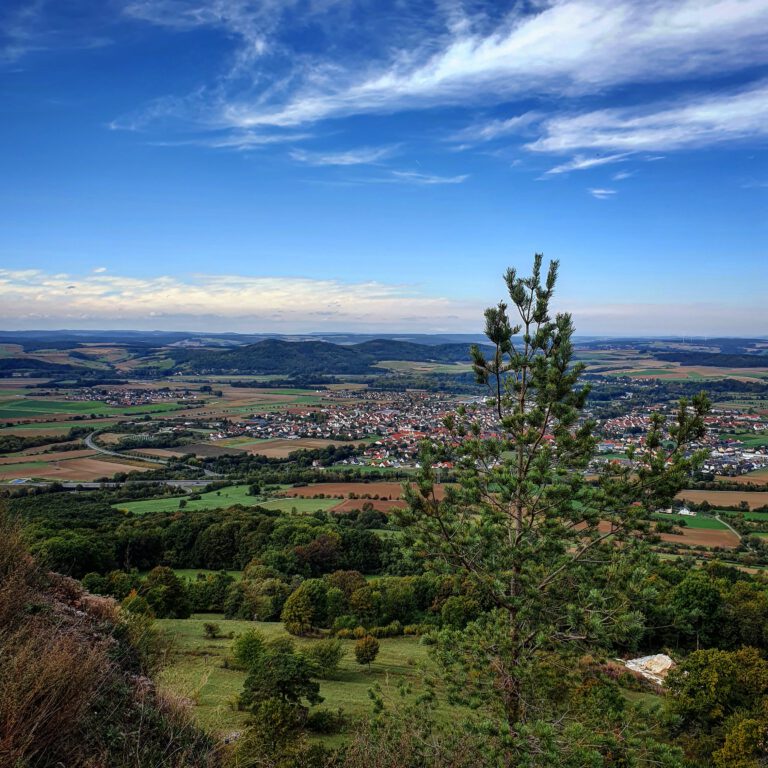 Ausblick über die Fränkische Schweiz.