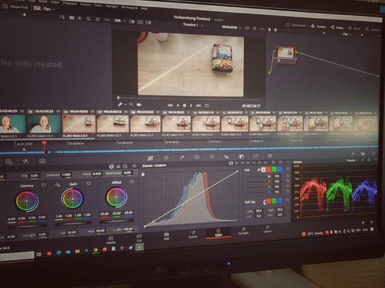 Das Videoschnittprogramm Davinci Resolve.